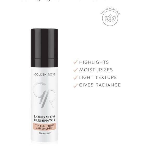 GOLDEN ROSE Liquid Glow Illuminator Tinted Prime & Highlight STARLIGHT 3… - Picture 2 of 6